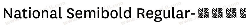 National Semibold Regular字体转换